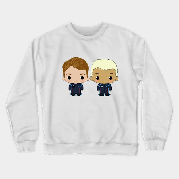 Cute teammmates: Logan & Alex Crewneck Sweatshirt by cutedrivers